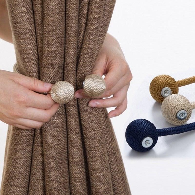 Magnetic Pearl Ball Curtain Tiebacks