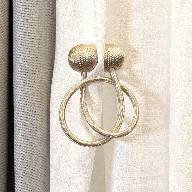 Magnetic Pearl Ball Curtain Tiebacks