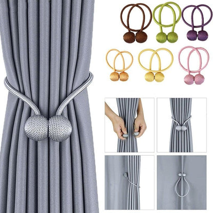 Magnetic Pearl Ball Curtain Tiebacks