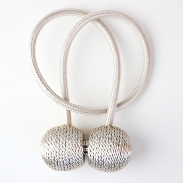 Magnetic Pearl Ball Curtain Tiebacks