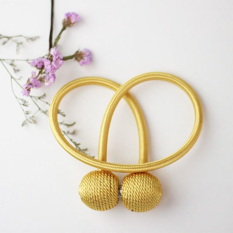 Magnetic Pearl Ball Curtain Tiebacks