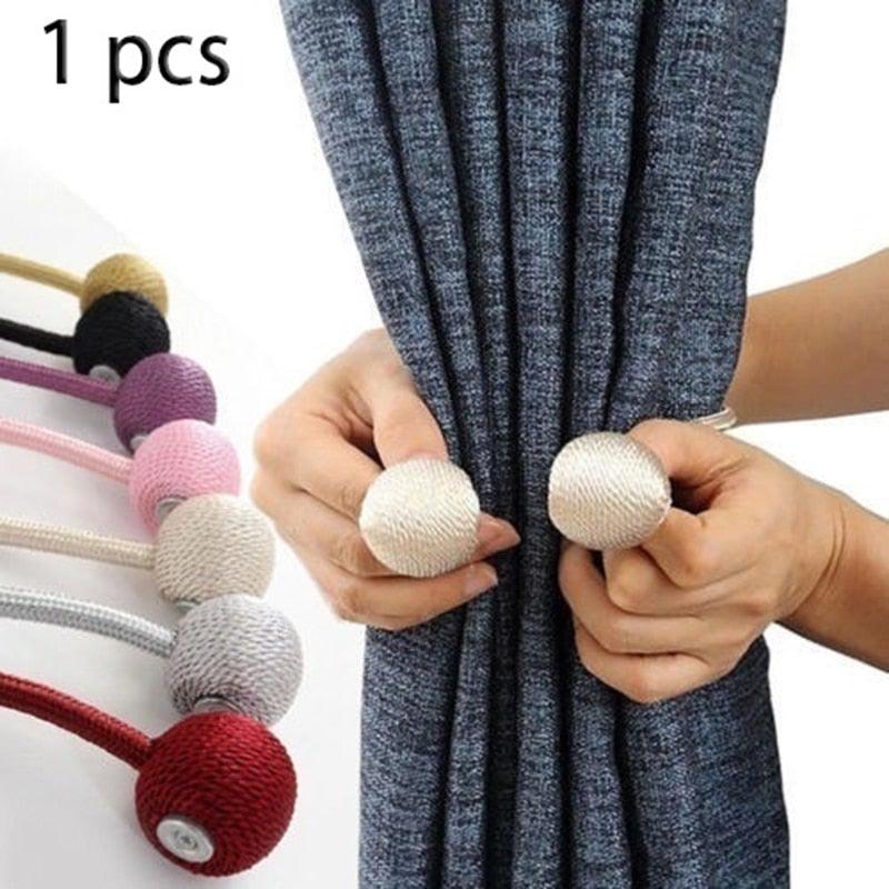 Magnetic Pearl Ball Curtain Tiebacks