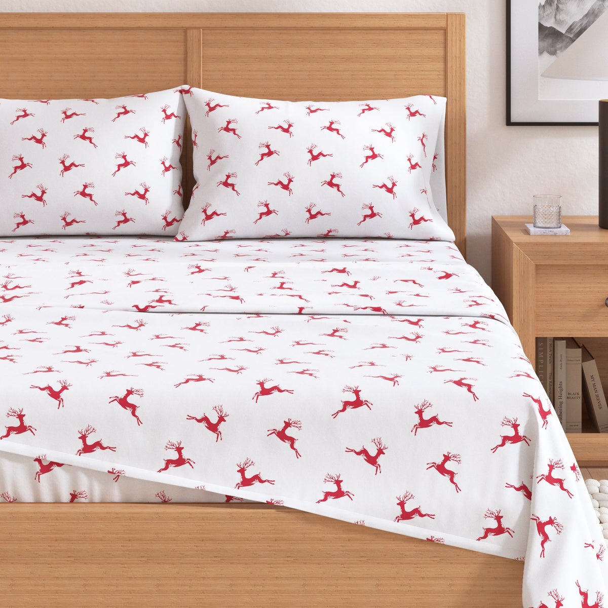 Turkish Cotton Christmas Flannel Sheet Set