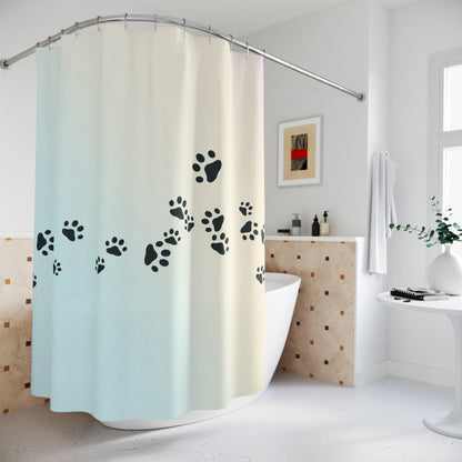 Paw Print Shower Curtain - Pet Lover's Home Decor