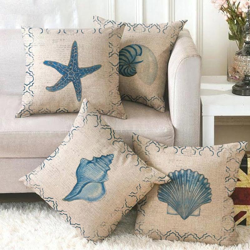 Marine Sea Life Pillow Covers / Cases