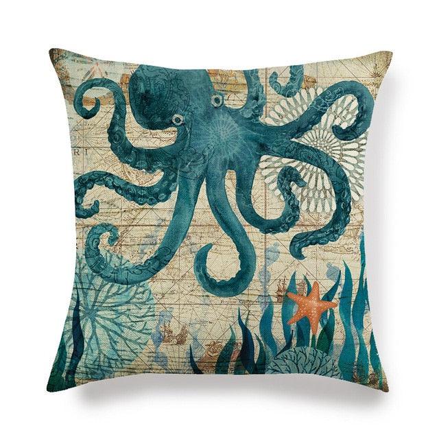 Marine Sea Life Pillow Covers / Cases
