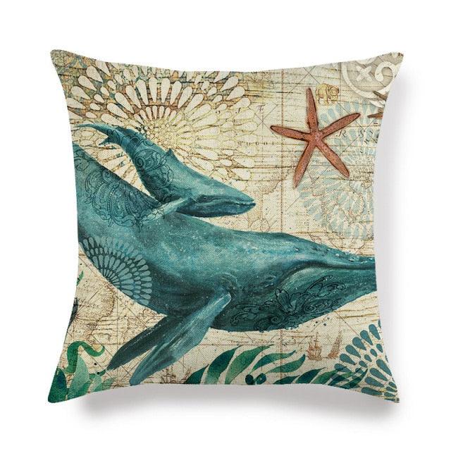 Marine Sea Life Pillow Covers / Cases