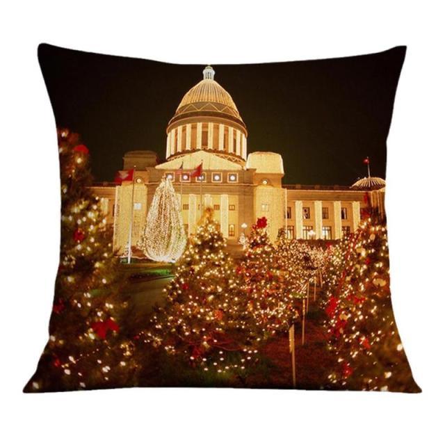 Winter Holiday Party Pillow Zipper Pillowcase