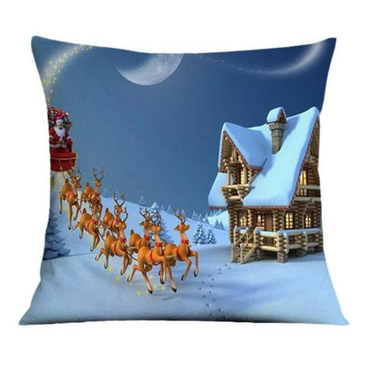 Winter Holiday Party Pillow Zipper Pillowcase
