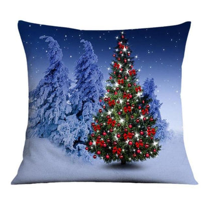 Winter Holiday Party Pillow Zipper Pillowcase