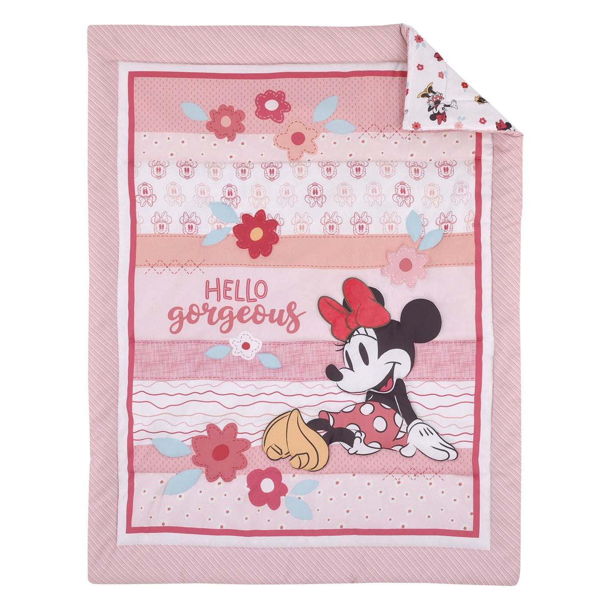 Minnie Mouse Hello Gorgeous Pink and White Floral