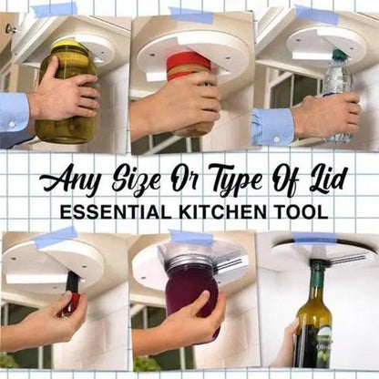 Multi-function Lid Jar Opener Under Cabinet