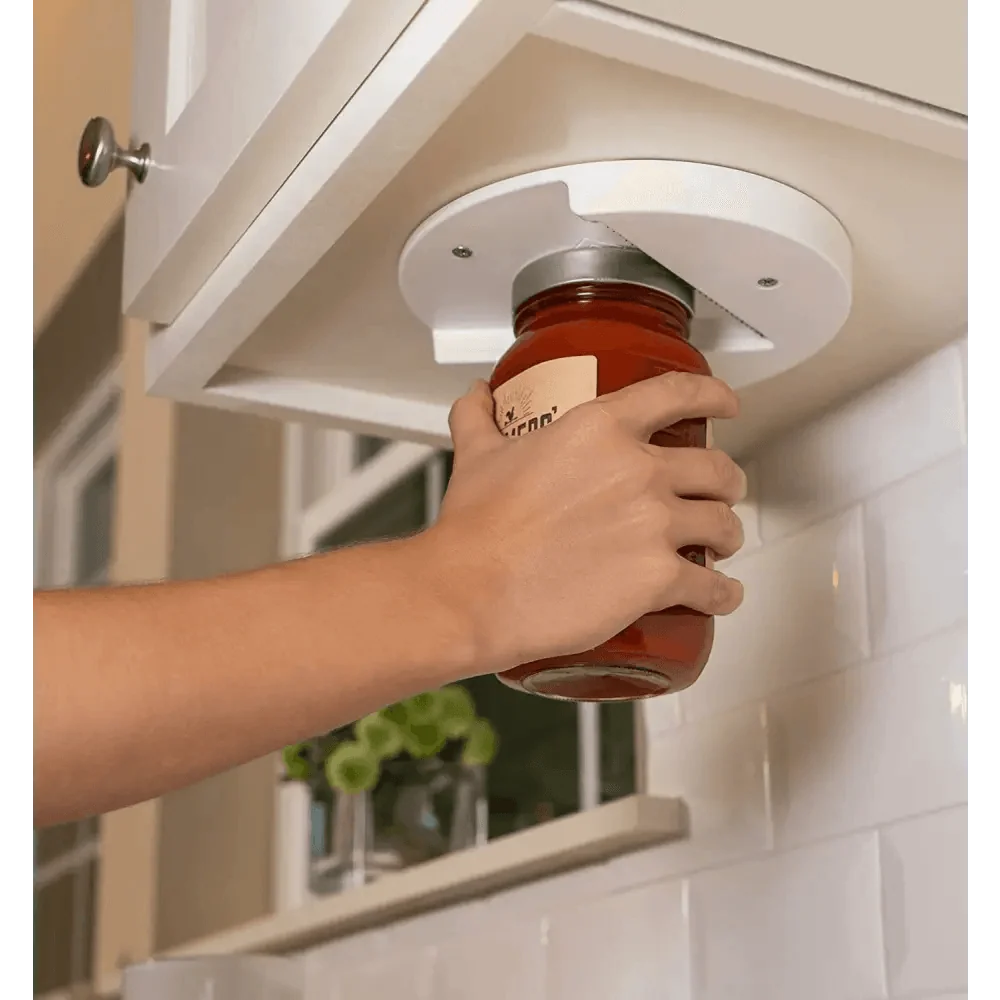 Multi-function Lid Jar Opener Under Cabinet