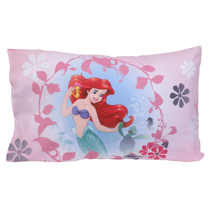 Disney Pretty Pretty Princess Pink, Blue, and Yellow 4 Piece Toddler Bed Set