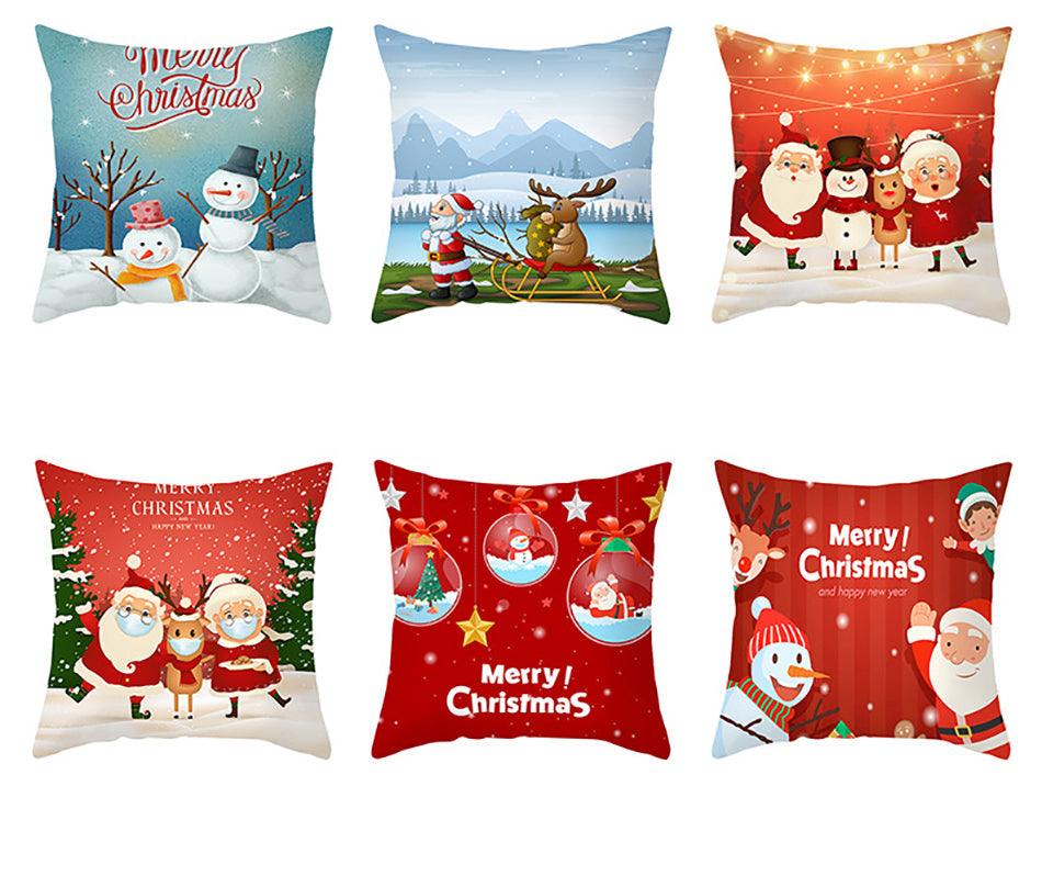 Cotton Linen Square Cushion Pillow Covers