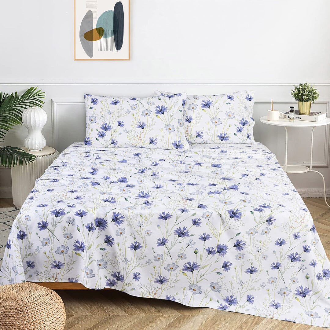 Ultra Soft Percale Bed Sheets, Durable, Cool & Crisp 144 Thread Count Fabric