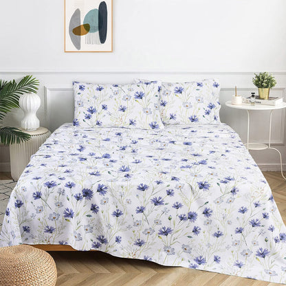 Ultra Soft Percale Bed Sheets, Durable, Cool & Crisp 144 Thread Count Fabric