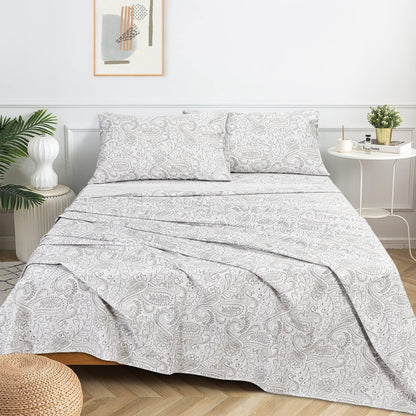 Ultra Soft Percale Bed Sheets, Durable, Cool & Crisp 144 Thread Count Fabric