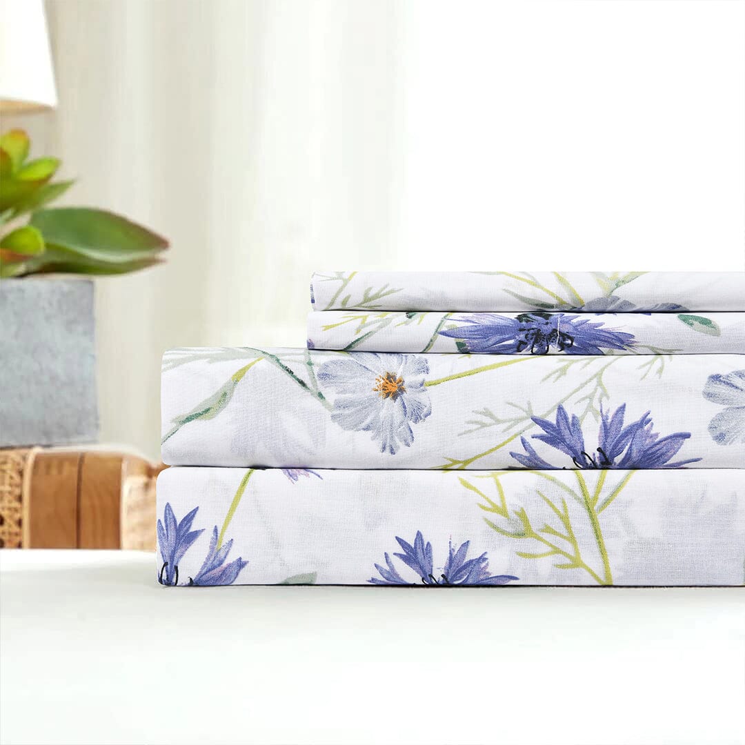 Ultra Soft Percale Bed Sheets, Durable, Cool & Crisp 144 Thread Count Fabric