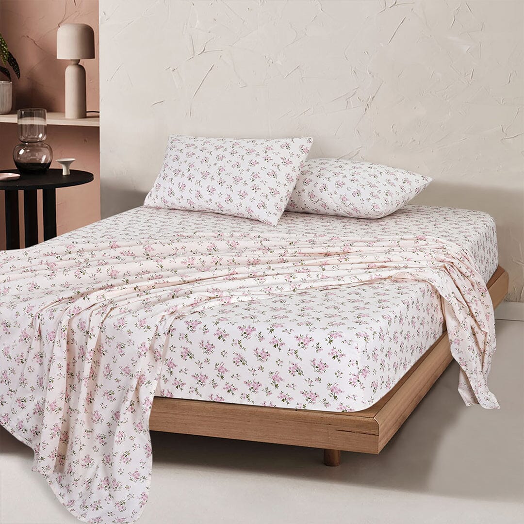 Ultra Soft Percale Bed Sheets, Durable, Cool & Crisp 144 Thread Count Fabric
