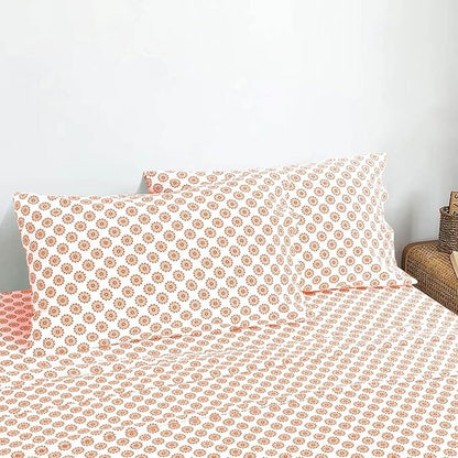 Ultra Soft Percale Bed Sheets, Durable, Cool & Crisp 144 Thread Count Fabric