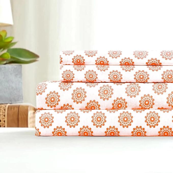 Ultra Soft Percale Bed Sheets, Durable, Cool & Crisp 144 Thread Count Fabric