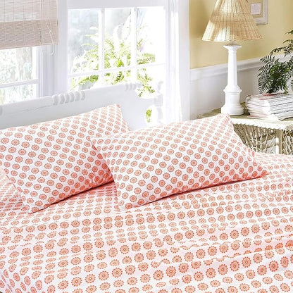 Ultra Soft Percale Bed Sheets, Durable, Cool & Crisp 144 Thread Count Fabric