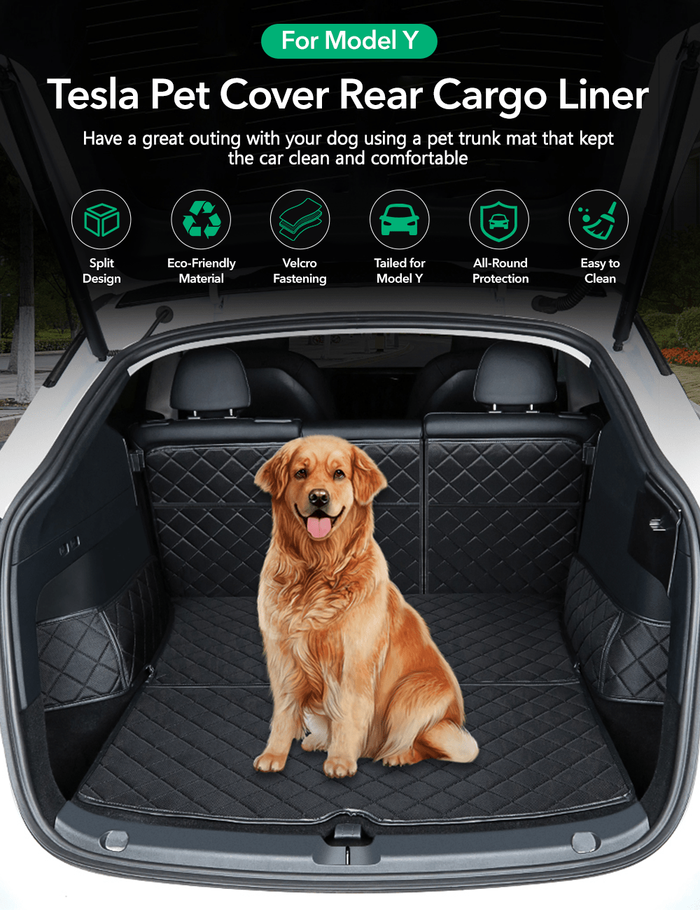 Trunk Mat Waterproof Car Dog Cover