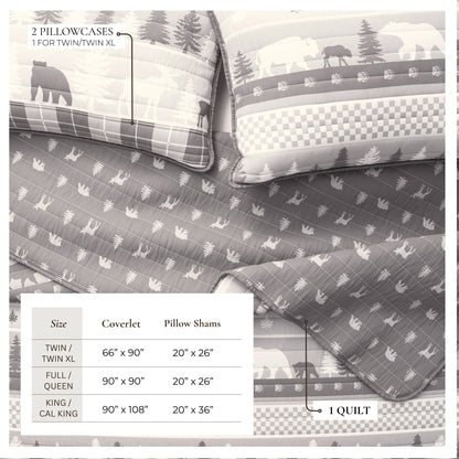 Rustic Landscape Quilt Set