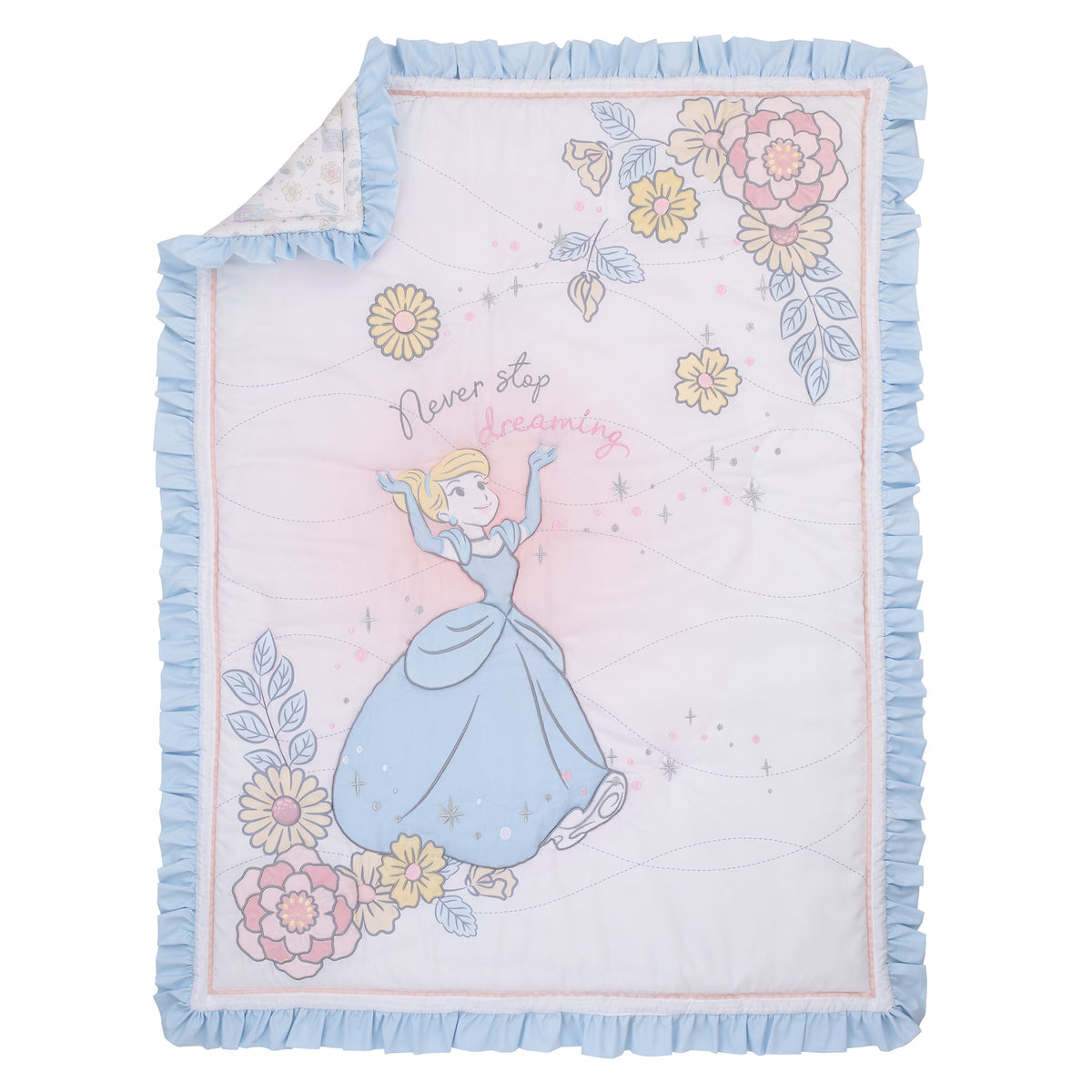 Disney Sweet Princess Light Blue, Pink, and White Cinderella