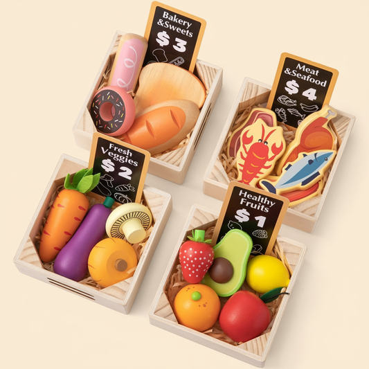 Wooden Play Food for Play Kitchen
