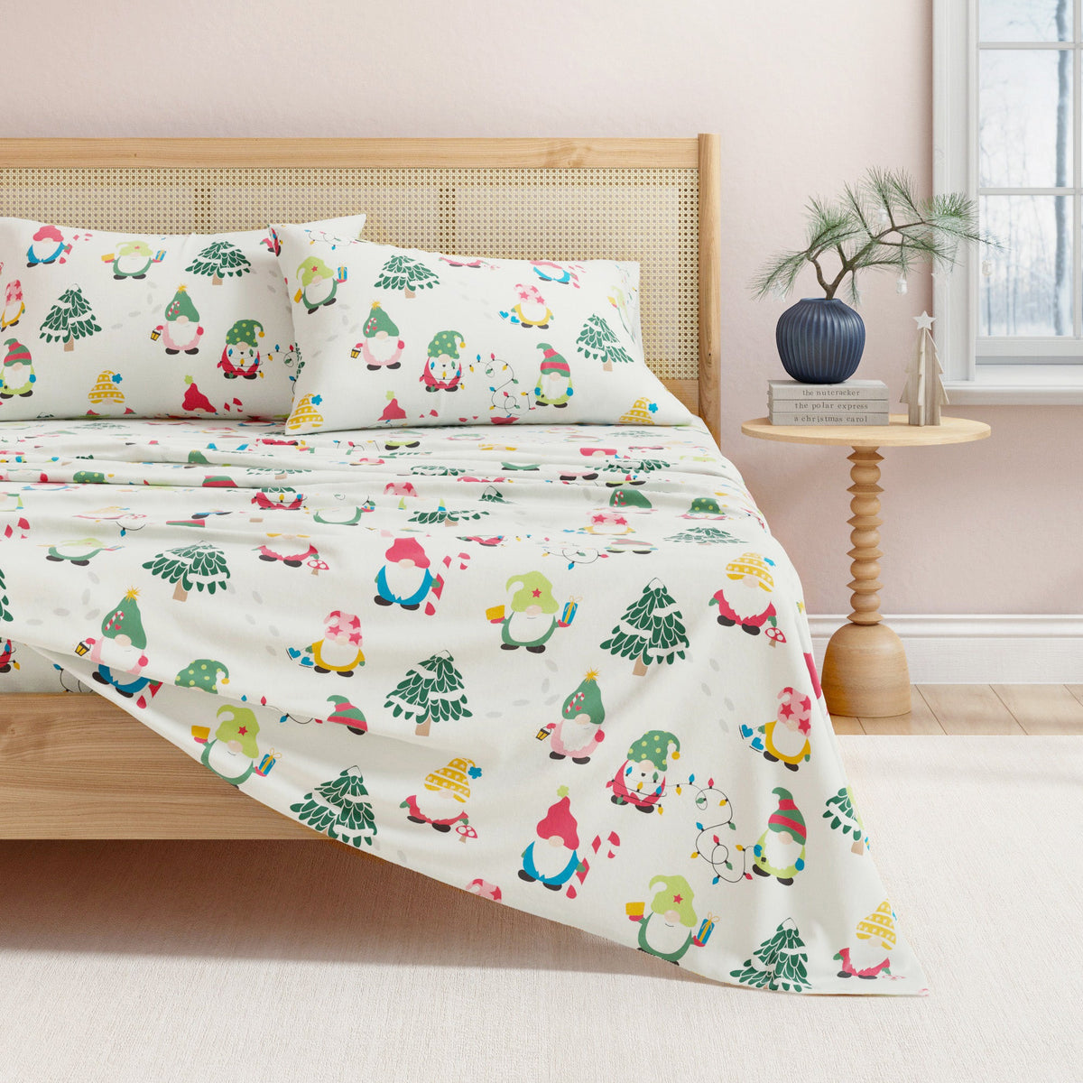 Turkish Cotton Christmas Flannel Sheet Set