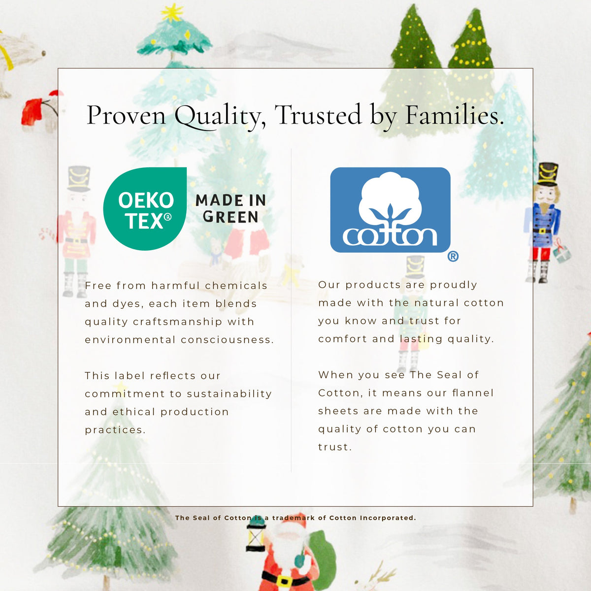 Turkish Cotton Christmas Flannel Sheet Set