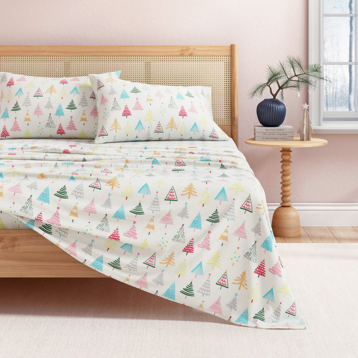 Turkish Cotton Christmas Flannel Sheet Set